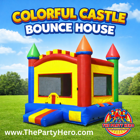 Colorful Castle Bounce House